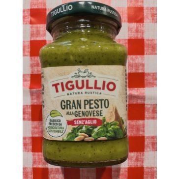  Tigullio Gran Pesto alla Genovese Senz’Aglio – Fokhagyma nélküli Genovai Pesto 190g