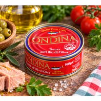   Ondina Tonno all’Olio di Oliva – Prémium sárgaúszójú tonhal olívaolajban 160 g