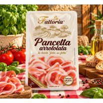   La Fattoria Pancetta Arrotolata – Olasz szeletelt göngyölt sertésszalonna, 100 g