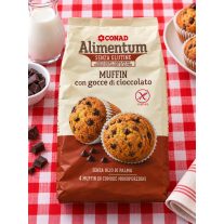 Alimentum Muffin con Gocce di Cioccolato Senza Glutine 4 db