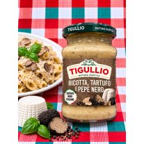   Tigullio Ricotta, Tartufo e Pepe Nero – Ricottás-Fekete Szarvasgombás Pesto 185 g