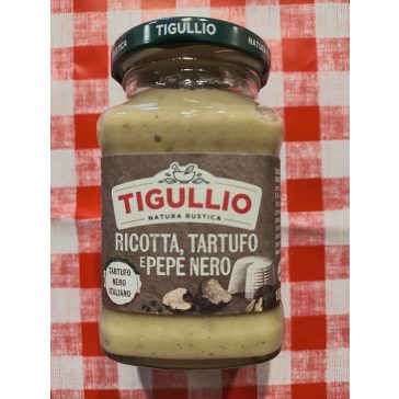   Tigullio Ricotta, Tartufo e Pepe Nero – Ricottás-Fekete Szarvasgombás Pesto 185 g