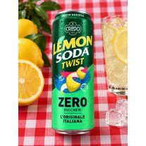   Lemonsoda Twist Zero Zuccheri – cukormentes olasz citromos szénsavas üdítő – 330 ml