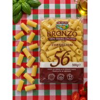   Tre Mulini Bronzo Tortiglioni N°56 – bordázott csőtészta – 500 g
