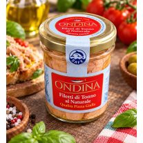   Ondina Filetti di Tonno al Naturale – Prémium sárgaúszójú tonhalfilé natúr lében 200 g