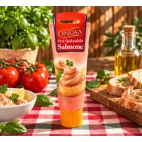   ONDINA Paté Spalmabile al Salmone – Olasz lazacos szendvicskrém, tubusos, 100 g