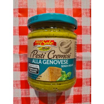   Delizie del Sole Pesti Cremosi alla Genovese – Fokhagyma nélküli Krémes Genovai Pesto 190g