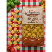   Alimentum Mezzi Rigatoni Senza Glutine – gluténmentes kukorica- és barna rizstészta – 500 g