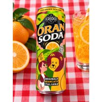   Oransoda – eredeti olasz narancsos szénsavas üdítő – 330 ml