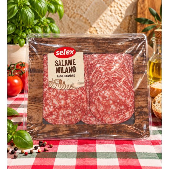 Selex Salame Milano – Olasz szeletelt milánói szalámi, 100 g Selex Salame Milano – Olasz szeletelt milánói szalámi, 100 g