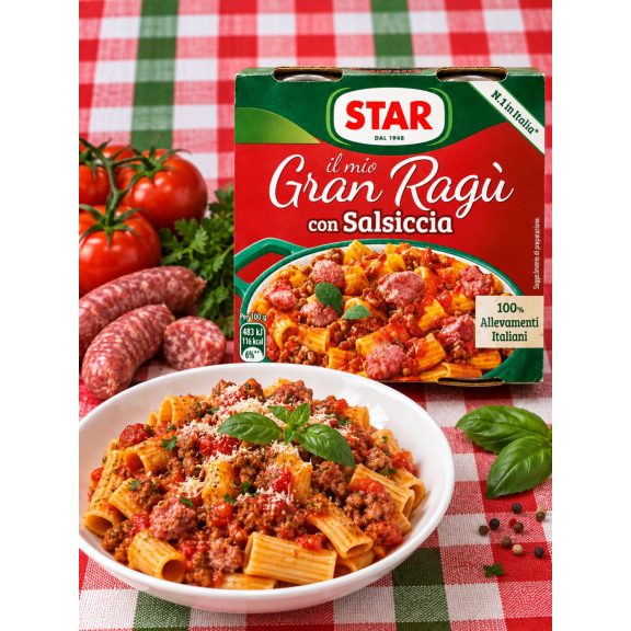 STAR Il Mio Gran Ragù con Salsiccia – olasz húsos ragù kolbásszal STAR Il Mio Gran Ragù con Salsiccia – olasz húsos ragù kolbásszal