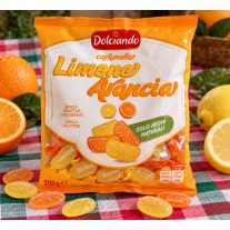 Dolciando Limone Arancia citrom-narancs keménycukorka 200 g