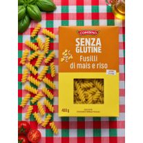   Combino Senza Glutine Fusilli di Mais e Riso – gluténmentes kukorica- és rizstészta – 400 g