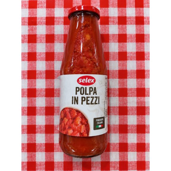 Selex Polpa in Pezzi Darabos Paradicsom 690 g Selex Polpa in Pezzi Darabos Paradicsom 690 g